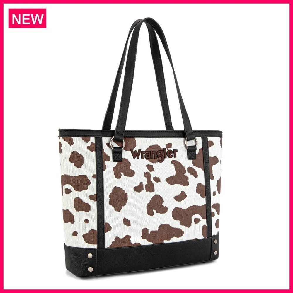 Western Style Tote Bag with Top Handle and Shoulder Strap 16.5x12 Inches
